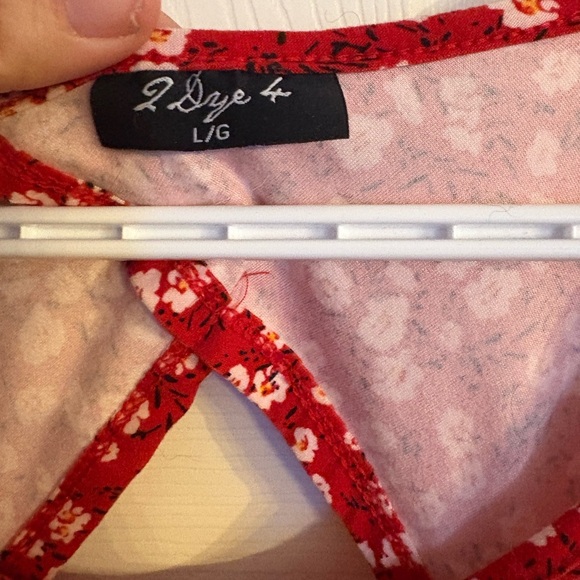 Floral Red Midi Dress - Picture 4 of 4